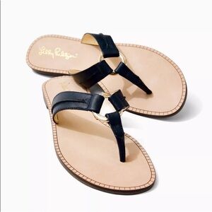 Lilly Pulitzer McKim Sandal True Navy BRAND NEW IN BOX